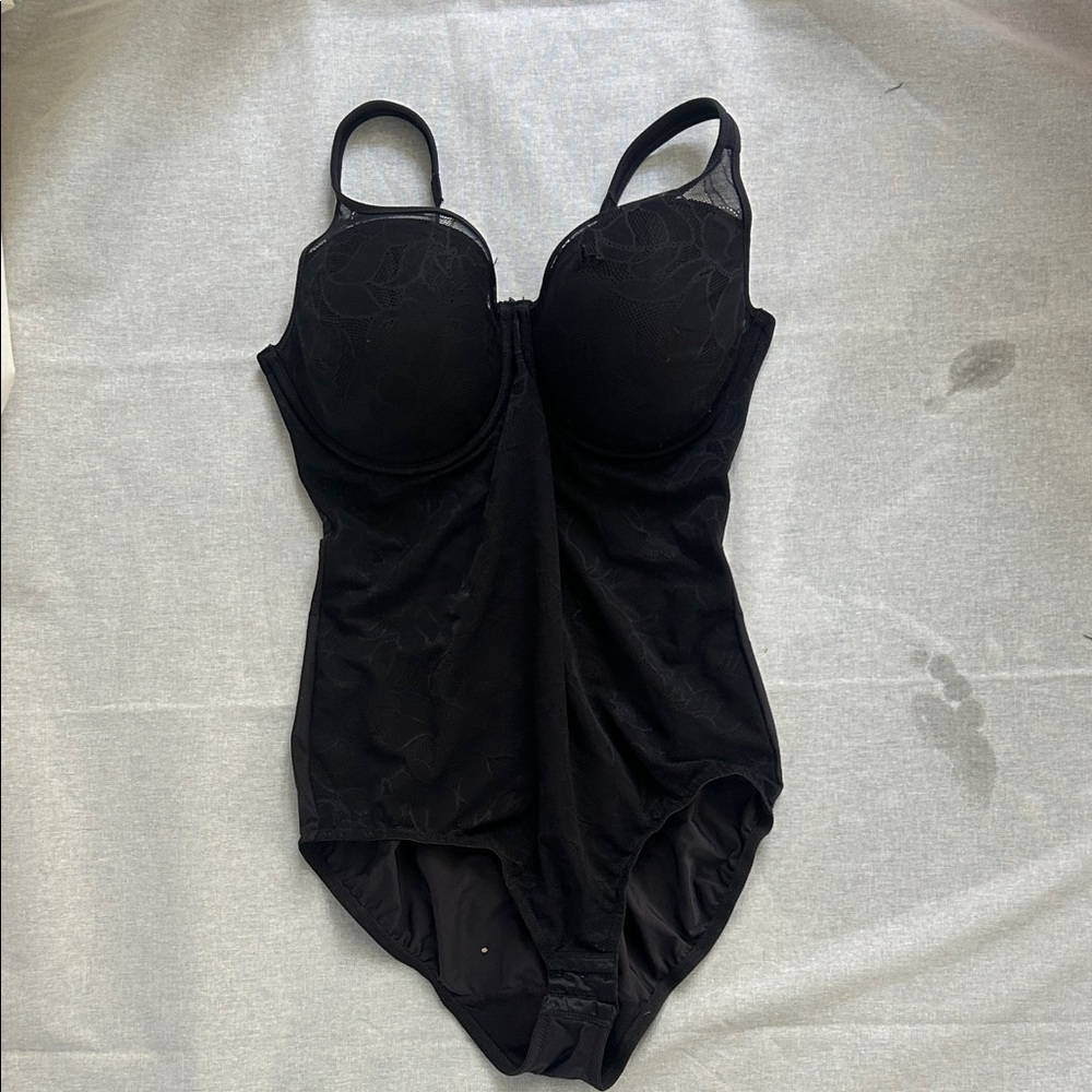 Bali Black Shapewear Bodysuit with Underwire Support - 36D
